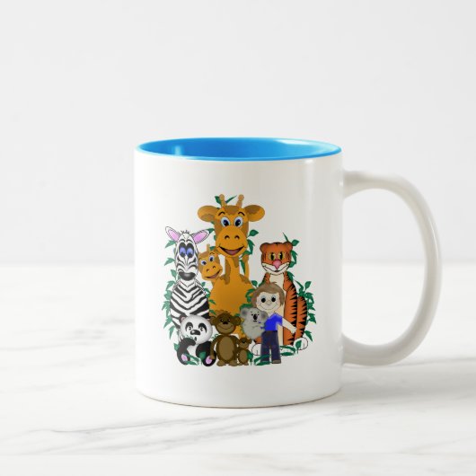 ZOO Junge Zweifarbige Tasse (Rechts)