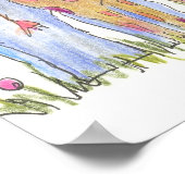 Zoo Jungle Animals Kinderspielplatz Art Poster (Ecke)