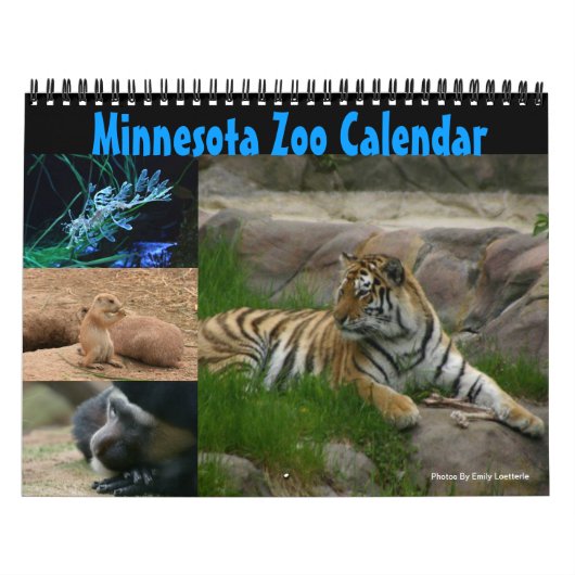 Zoo-Kalender von Minnesota Kalender (Titelbild)