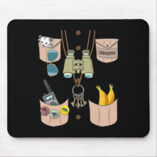 Zoo Keeper Costume Fun Halloween Boys Girls Zookee Mousepad