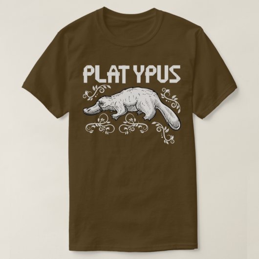Zoo Keeper Geschenk Australien Platypus T-Shirt (Design vorne)
