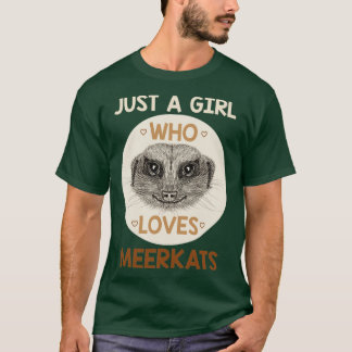 Zoo Keeper Girl Africa Safari Funny Meerkat T-Shirt
