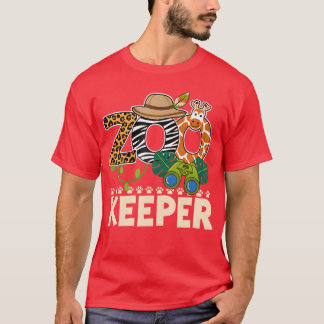 Zoo-Keeper Halloween-Party Safari-Zooaufseher T-Shirt