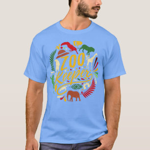 Zoo Keeper Safari Wildlife Jungle Animes Kinder T-Shirt