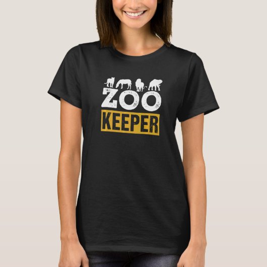 Zoo Keeper Zookeeper Job Keeping Zookeepping T-Shirt (Vorderseite)