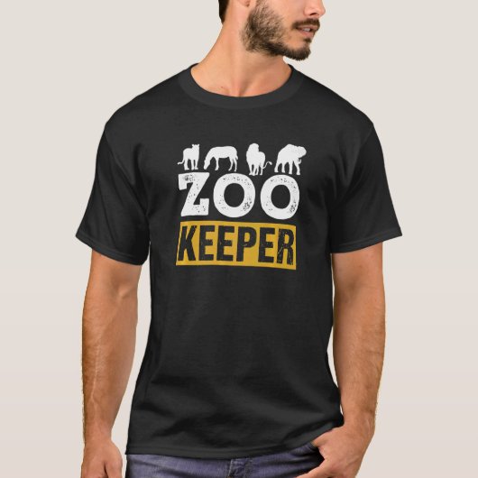 Zoo Keeper Zookeeper Job Keeping Zookeepping T-Shirt (Vorderseite)