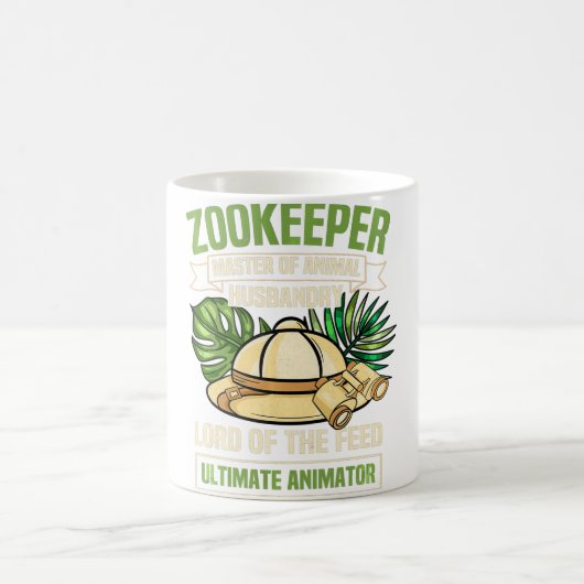 Zoo Keeper Zookeeper Tierhalter Zoologe Student Kaffeetasse (Mittel)