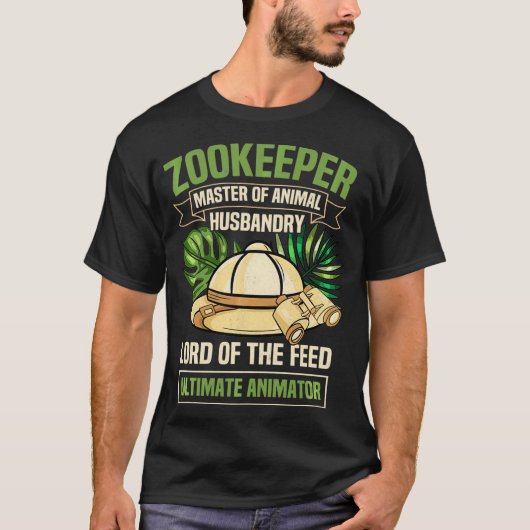 Zoo Keeper Zookeeper Tierhalter Zoologe Student T-Shirt (Vorderseite)