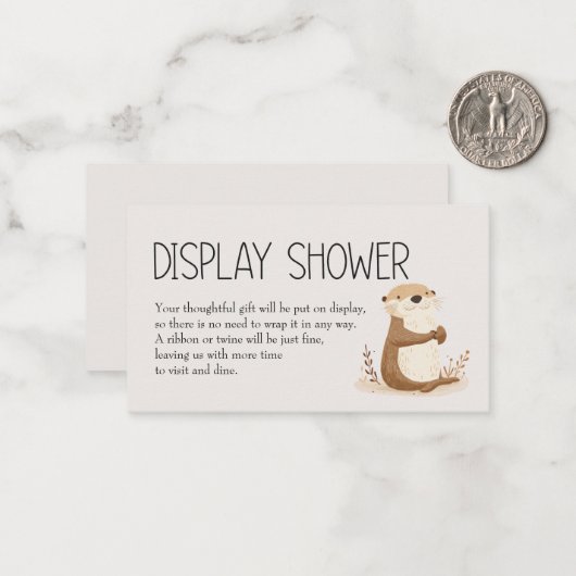 Zoo Kinderzimmer Animals Baby Display Dusche Mitteilungskarte (Vorderseite/Rückseite Beispiel)