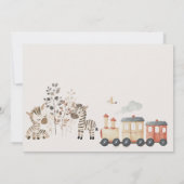 Zoo Kinderzimmer Animals Kinderdusche Einladung (Rückseite)