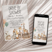 Zoo Kinderzimmer Tiere Drive-by Kinderdusche Einladung