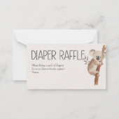 Zoo Kinderzimmer Tiere Kinderdusche Windelwanne Ra Mitteilungskarte (Vorderseite)