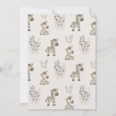 Zoo Kinderzimmer Tiere per Mail Kinderdusche Einladung (Rückseite)