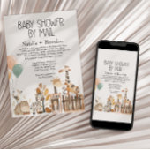 Zoo Kinderzimmer Tiere per Mail Kinderdusche Einladung