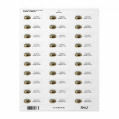 Zoo Lion Dreaming eines Dschungeladressenlabels (Vorne)