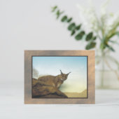 Zoo-Luchs 2 Postkarte (Stehend Vorderseite)