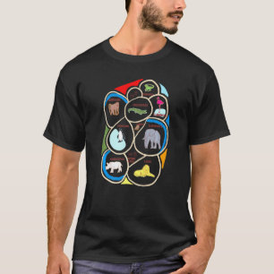 Zoo Park Map Animals Boys Graphics Girls Novelty W T-Shirt