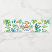 Zoo-Party-Flaschenetikett, Affe Wasserflaschenetikett (Einzelnes Label)