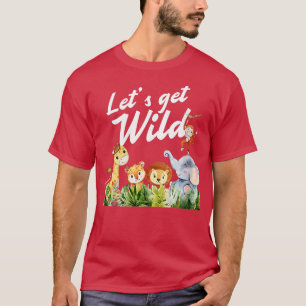 Zoo Party Safari Tiere im Freien T-Shirt
