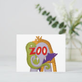 Zoo! Postkarte (Stehend Vorderseite)