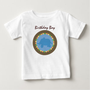 Zoo punktiert Elefant-Säuglings-T - Shirt