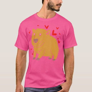 Zoo Rodent I Liebe Capybara T-Shirt