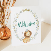 Zoo Safari Animal Lion Baby Dusche Mini Willkommen Sockelschild