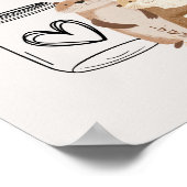 Zoo Safari Animals Baby Dusche Kinderbetreuung Tip Poster (Ecke)