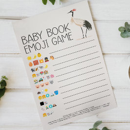Zoo Safari Animals Baby Showbook Emoji Game Flyer