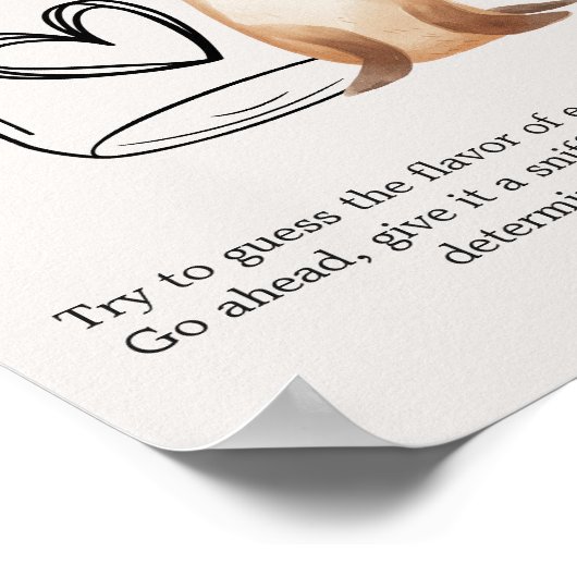 Zoo Safari Animals Baby Showroom Ratess Baby Food Poster (Ecke)