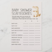 Zoo Safari Animals Baby Showscattegories Game Flyer (Vorne)
