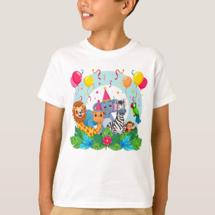 Zoo Safari Dschungel-Abenteuer für Kinder T-Shirt