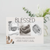 Zoo Safari Kinderzimmer Animals Baby Ankündigung (Stehend Vorderseite)