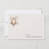 Zoo Safari Kinderzimmer Animals Baby Dusche Dankeskarte (Rückseite)