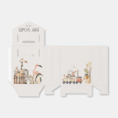 Zoo Safari Kinderzimmer Animals Baby Dusche Geschenkschachtel (Ungefaltet)