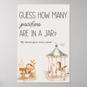 Zoo Safari Kinderzimmer Animals Baby Shooting Gues Poster (Vorne)