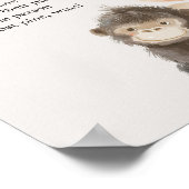 Zoo Safari Kinderzimmer Animals Baby Showspiel Poster (Ecke)