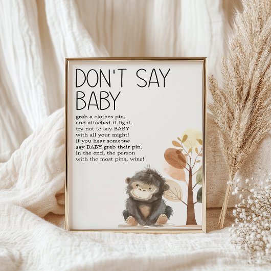 Zoo Safari Kinderzimmer Animals Baby Showspiel Poster