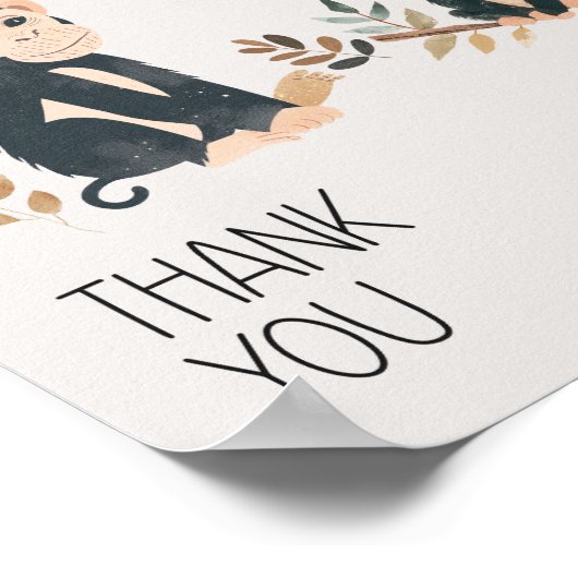 Zoo Safari Kinderzimmer Animals Kinderduschfavorit Poster (Ecke)