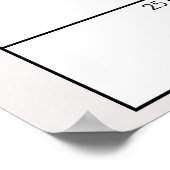 Zoo Safari Kinderzimmer Tiere Kinderdusche Datum Poster (Ecke)