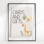 Zoo Safari Kinderzimmer Tiere Kinderduschkarten Ge Poster