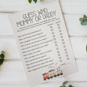 Zoo Safari Tiere Baby Shower Mami Papi Spiel Flyer