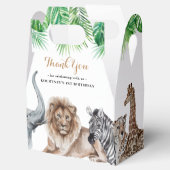 Zoo Safari Tiere Danke Geschenkschachtel (Geöffnet)