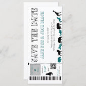 Zoo Save the Date Einladung (Vorne/Hinten)