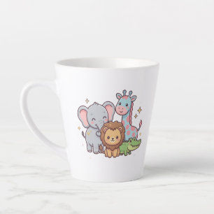 Zoo Süß Tier Kawaii Kind Spaß Wilde Safari Reise Milchtasse