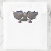 Zoo-Tapes-Sticker-Set Ovaler Aufkleber (Tasche)