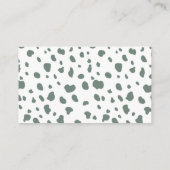 Zoo Theme Baby Showdiaper Raffle Ticket Begleitkarte (Rückseite)