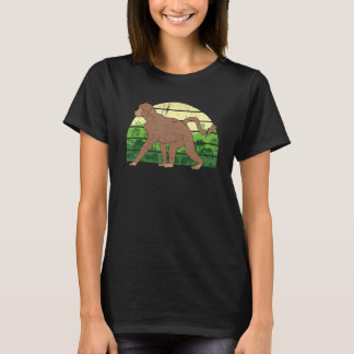 Zoo-Tier   Dschungel-Schimpanse Retro-Affe T-Shirt