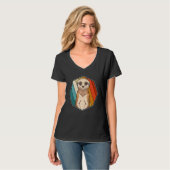 Zoo-Tier Erdmännchen Afrika Safari Retro Erdmännch T-Shirt (Vorderseite Vollansicht)