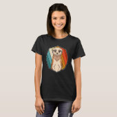 Zoo-Tier Erdmännchen Afrika Safari Retro Erdmännch T-Shirt (Vorne ganz)